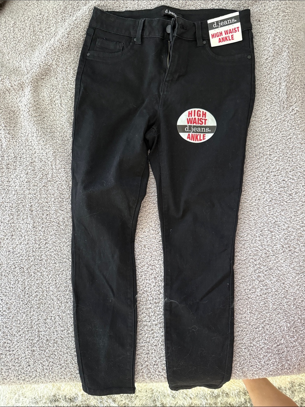 d. jeans Black High Waist Ankle Jeans